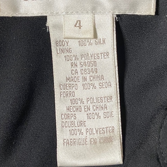 Jones New York Silk Black Sequin Dressy Top - Sz 4 - Picture 7 of 8